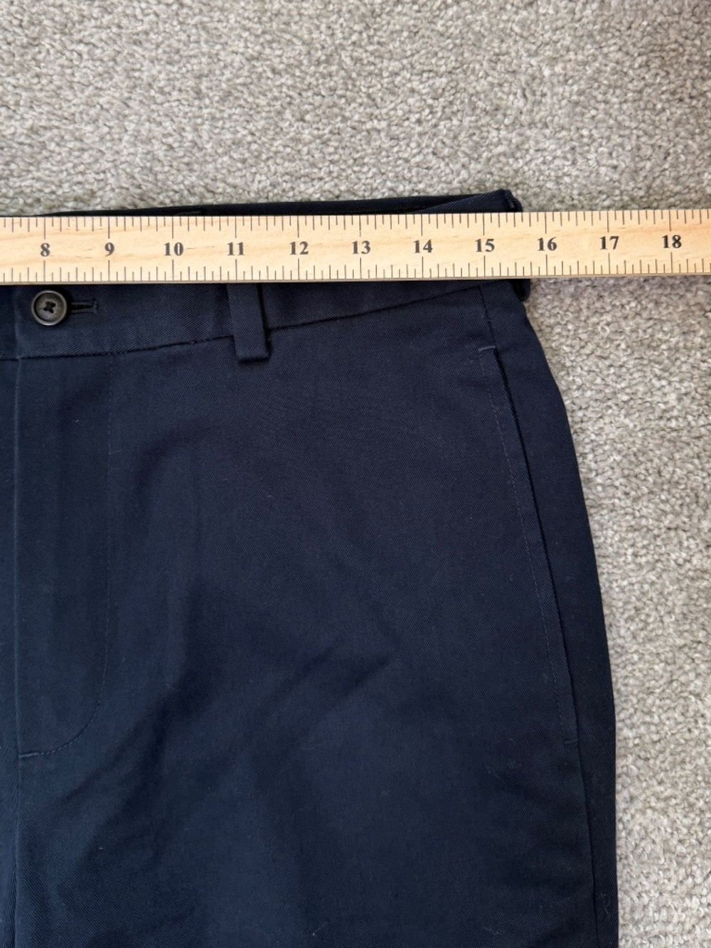 Brooks Brothers Clark Fit Advantage Chino Navy 31x30 - Picture 4 of 9